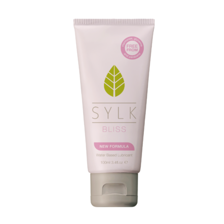 Sylk Bliss Lubricant 100ml Tube Natural Water Based Lubricant for relief of vaginal dryness